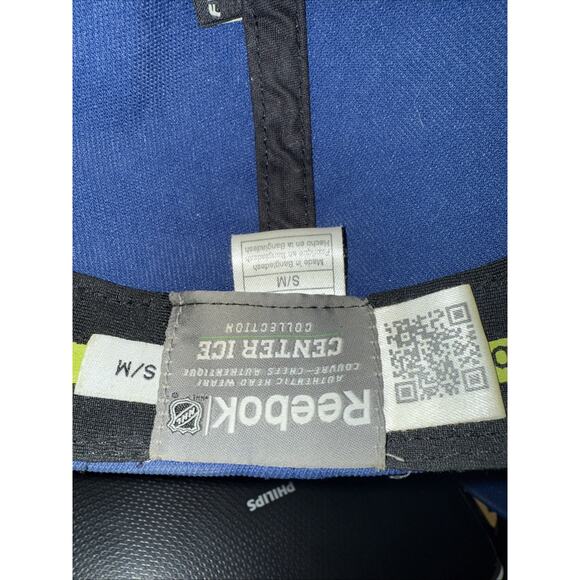 Vintage Edmonton Oilers REEBOK Center Ice Hat Cap! EMBROIDERED! S/M Flex - Picture 6 of 6